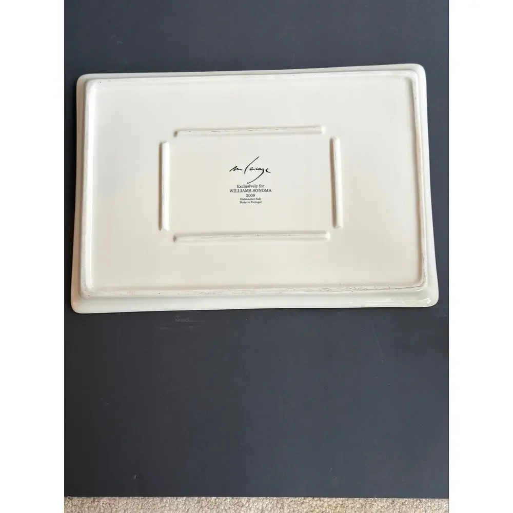Williams-Sonoma Marc Lacaze 2009 Bordeaux Wine Map Ceramic Serving Platter Tray